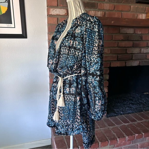 NWT Ulla Johnson Nerissa Belted Coverup Mini Dress in Azure Sz L - Picture 6 of 12